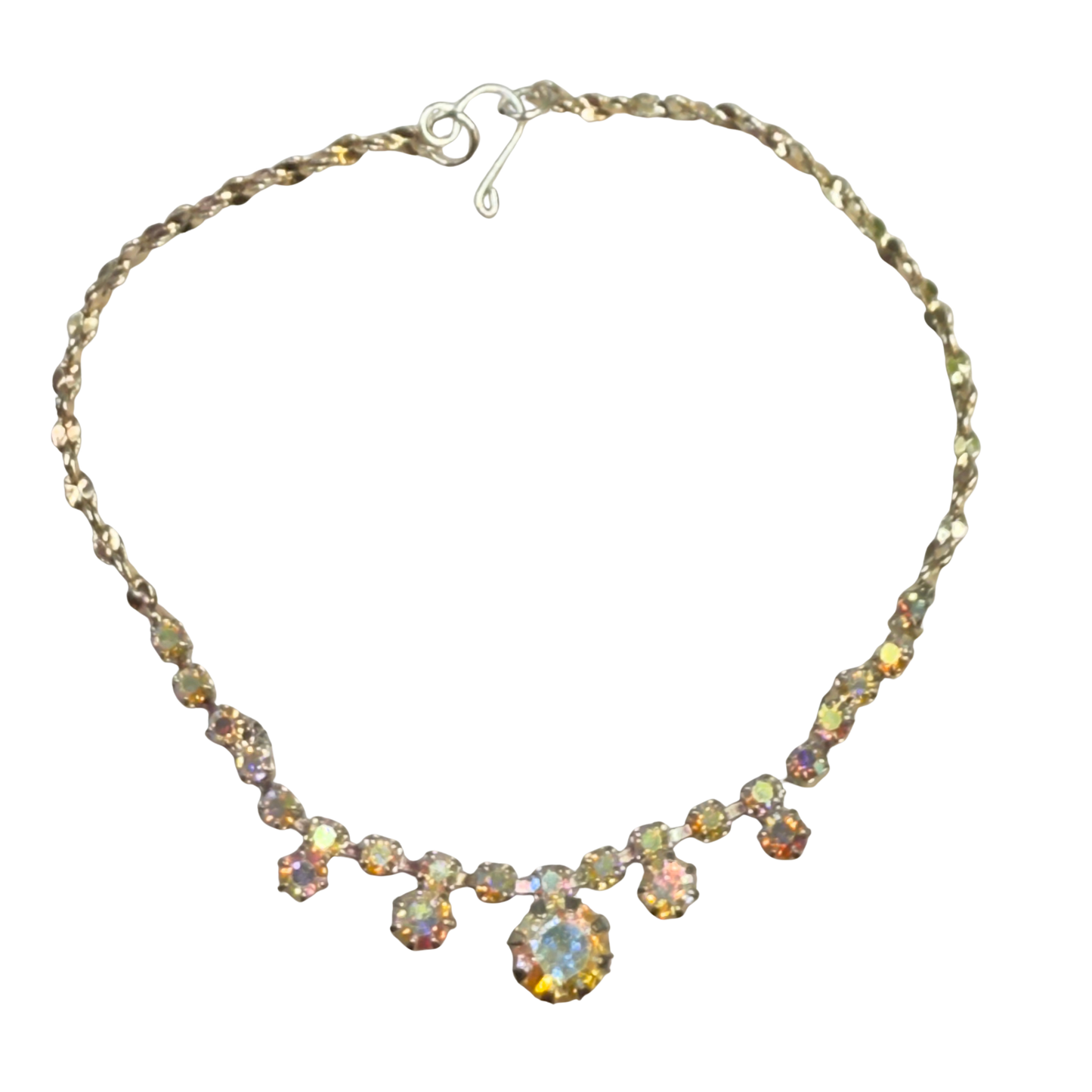 AB Aurora Borealis Rhinestone Doll Necklace• 18 Inch Fashion Doll Jewelry