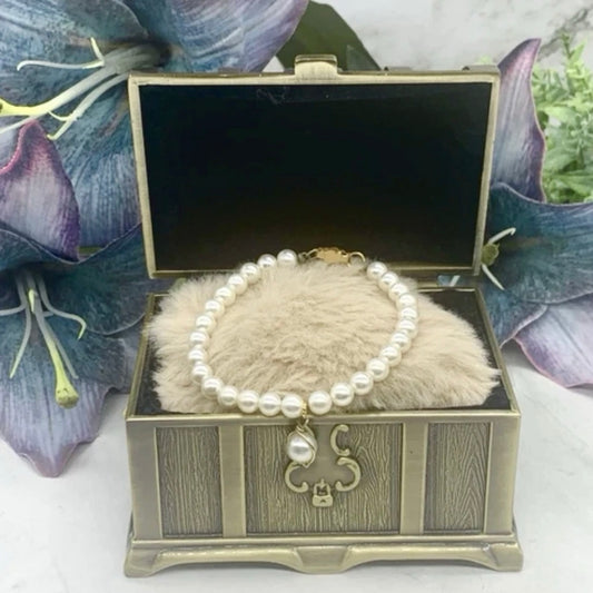 Pearl Strand Doll Necklace W/ Pendant • 18 Inch Fashion Doll Jewelry