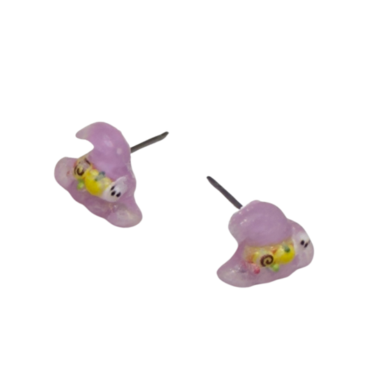 Purple Witch Hat Halloween Post Doll Earrings• 18 Inch Fashion Doll Jewelry