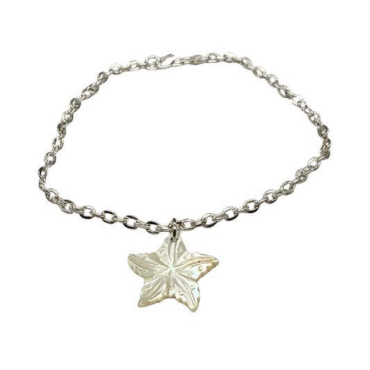 MOP Starfish Beach Summer Doll Necklace • 18” Fashion Doll Jewelry