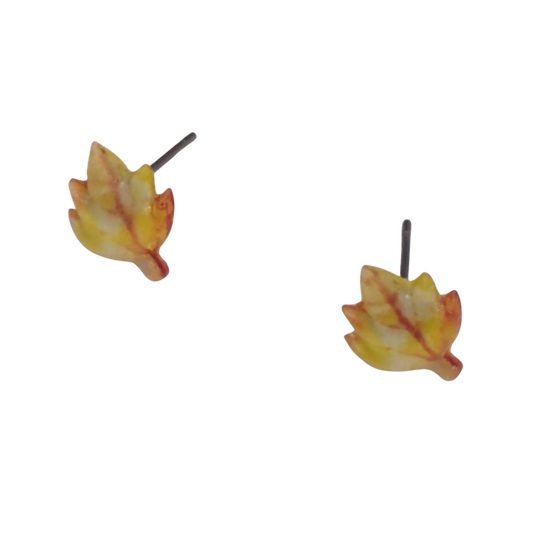 Fall Autumn Leaves Leaf Post Doll Earrings  • 18 Inch Fashion Doll Jewelry