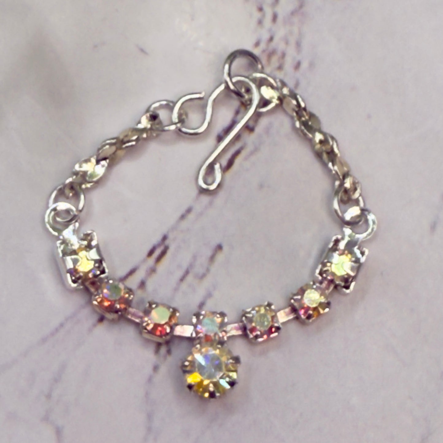 Sparkly AB Rhinestone Doll Necklace • 10-12 Inch Fashion 1:6 Doll Jewelry