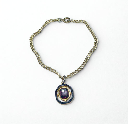 Purple Rhinestone Pendant Doll Necklace • 18 Inch Fashion Doll Jewelry