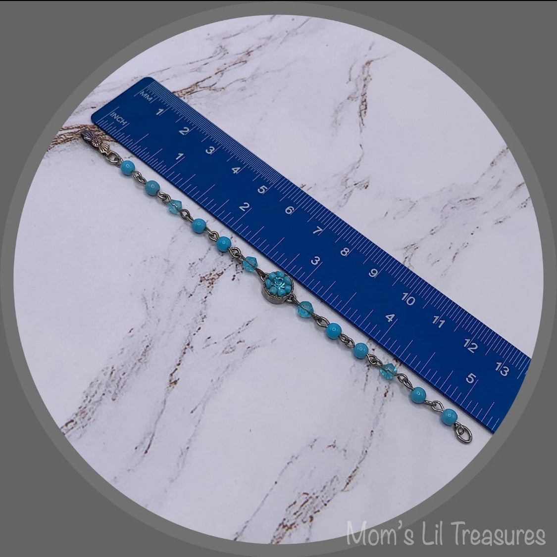 Turquoise Bead Pendant Necklace for 14” Doll • 14 inch Fashion Doll Jewelry