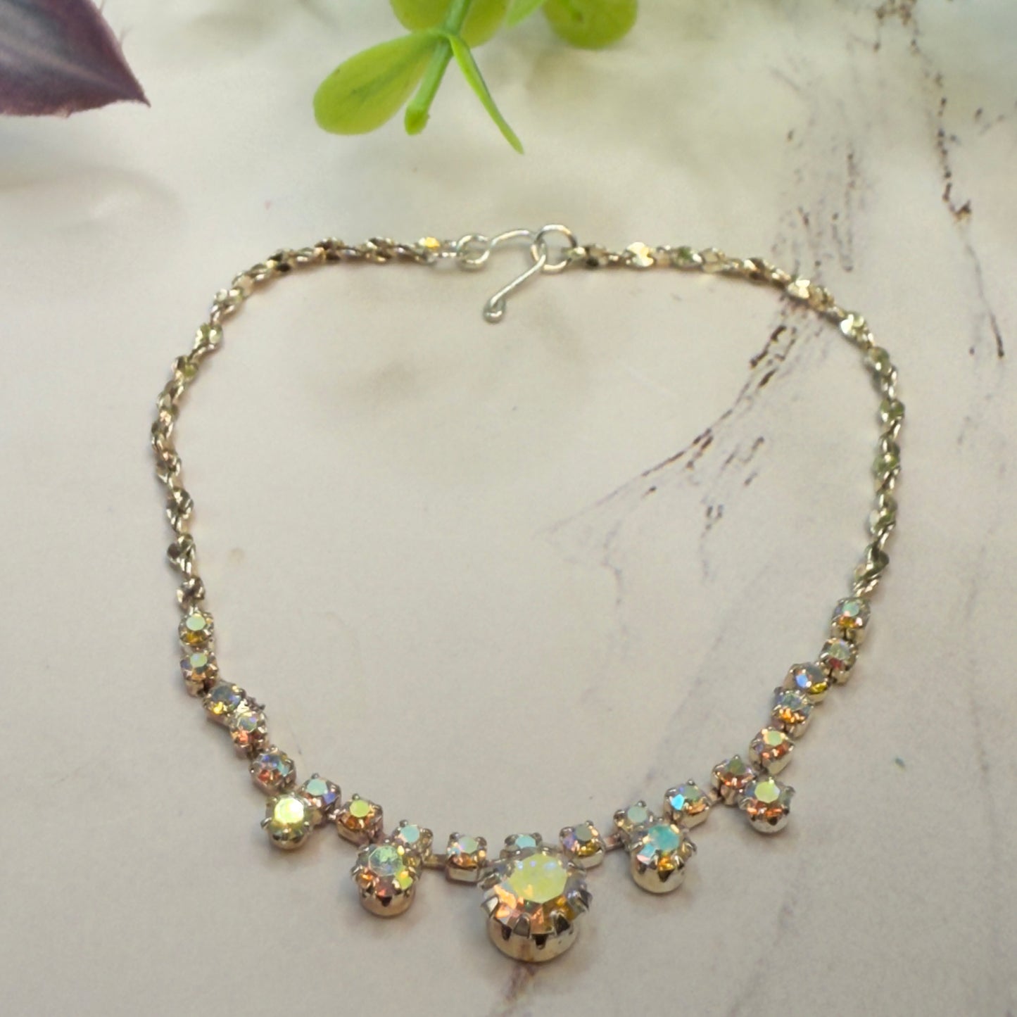 AB Aurora Borealis Rhinestone Doll Necklace• 18 Inch Fashion Doll Jewelry