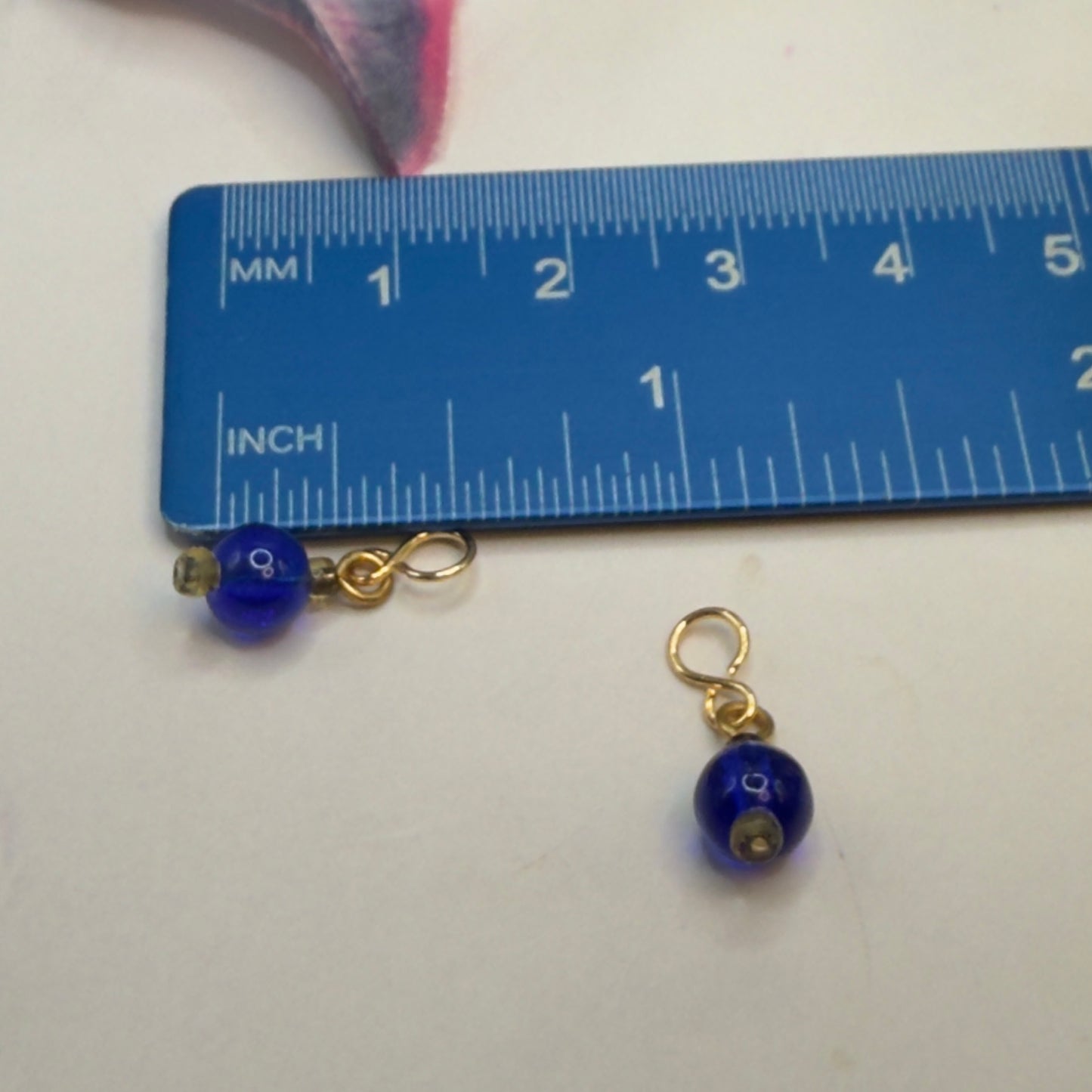 Blue Glass Drop Dangle Doll Earrings - DANGLE ONLY • 18” Fashion Doll Jewelry