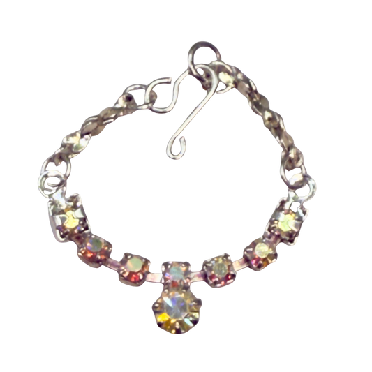 Sparkly AB Rhinestone Doll Necklace • 10-12 Inch Fashion 1:6 Doll Jewelry