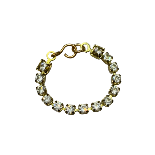 Clear Rhinestone Gold Tone Doll  Necklace • 10-12” 1:6 Fashion Doll Jewelry