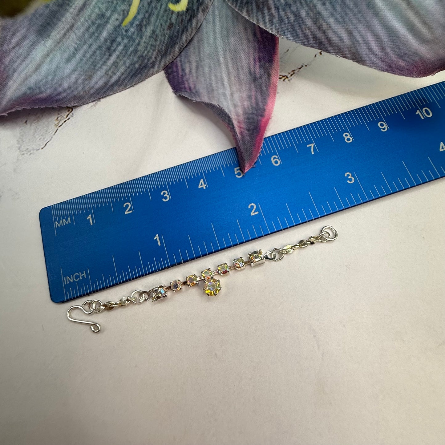 Sparkly AB Rhinestone Doll Necklace • 10-12 Inch Fashion 1:6 Doll Jewelry