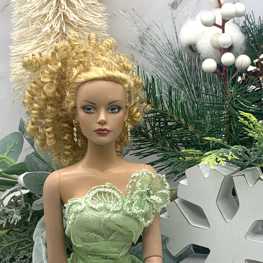 Clear Rhinestone Dangle Doll Earrings • 16 Inch Fashion Doll Jewelry