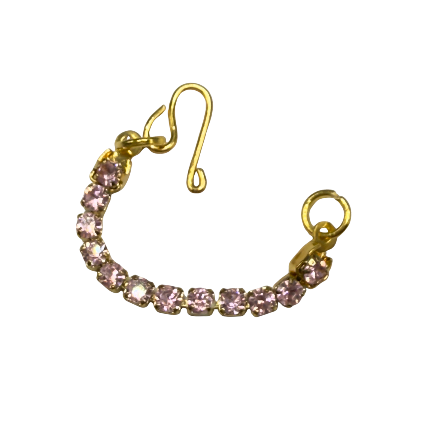 Pink Rhinestone Choker Doll Necklace • 10-12” 1:6 Fashion Doll Jewelry