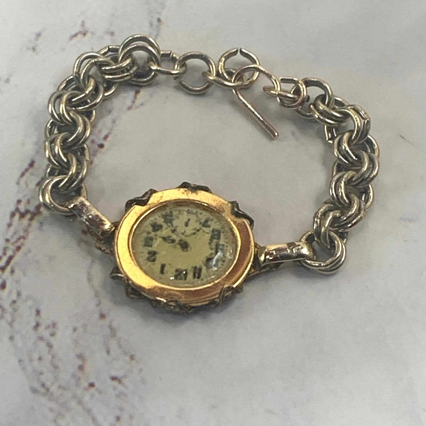 Gold Tone Watch Doll Bracelet • 18 Inch Fashion Doll Jewelry