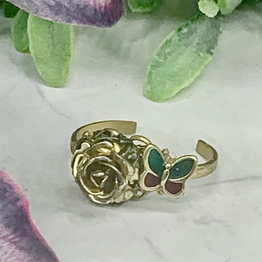 Gold Flower Rose Design Butterfly Bangle Doll Bracelet
 • 18” Fashion Doll Jewelry