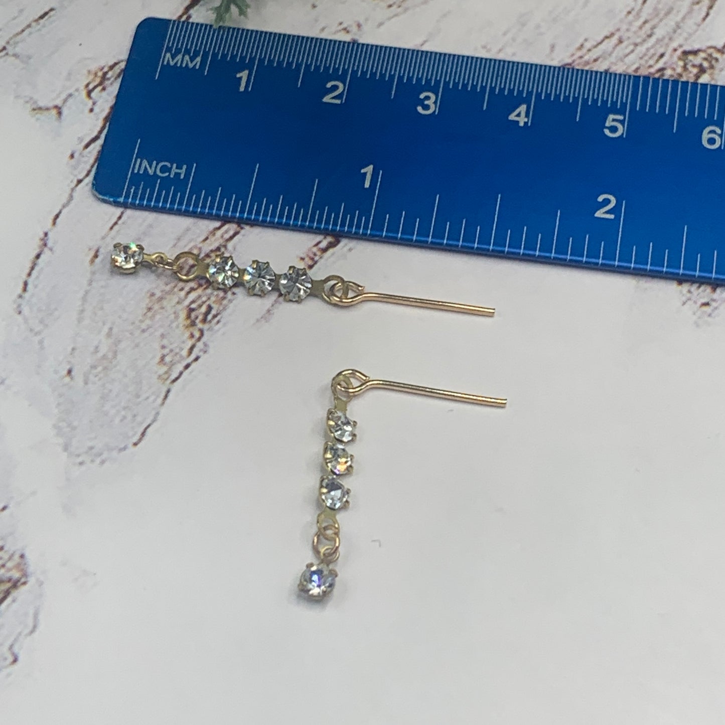 Clear Rhinestone Necklace Earrings Set • 18 Inch Fashion Doll Jewelry