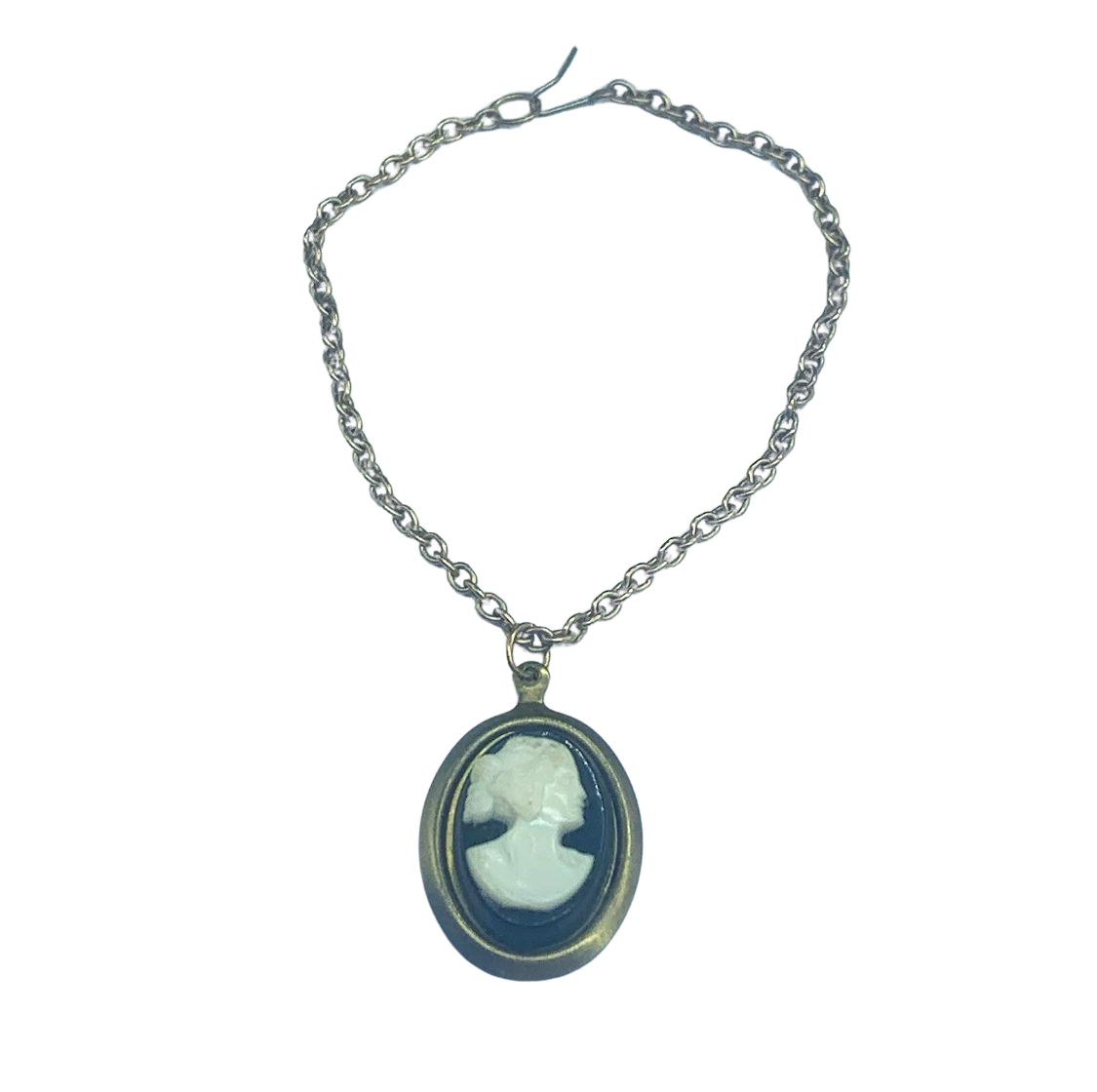 Black Cameo Pendant Doll Necklace • 18 inch Fashion Doll Jewelry