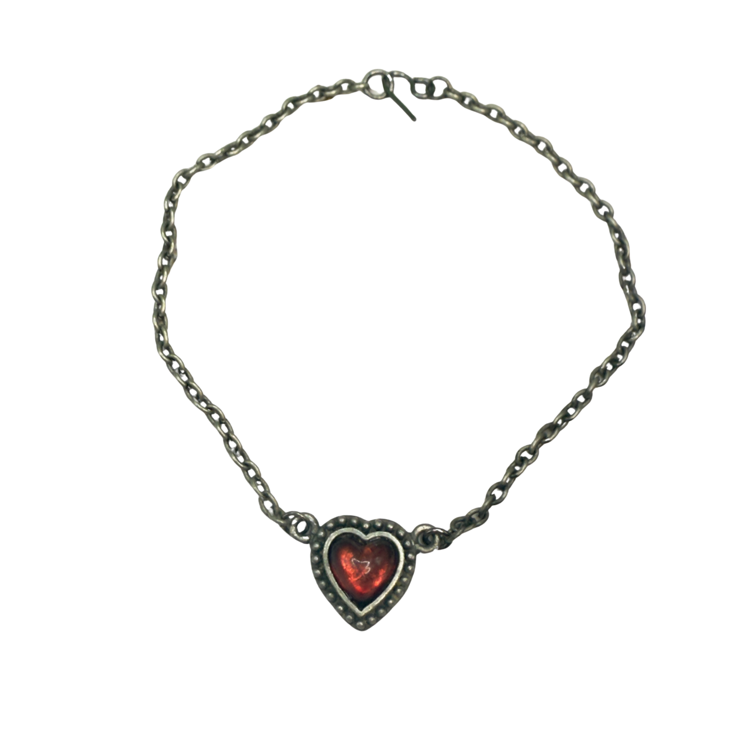 Red Enamel Heart Charm Doll Necklace• 18 Inch Fashion Doll Jewelry