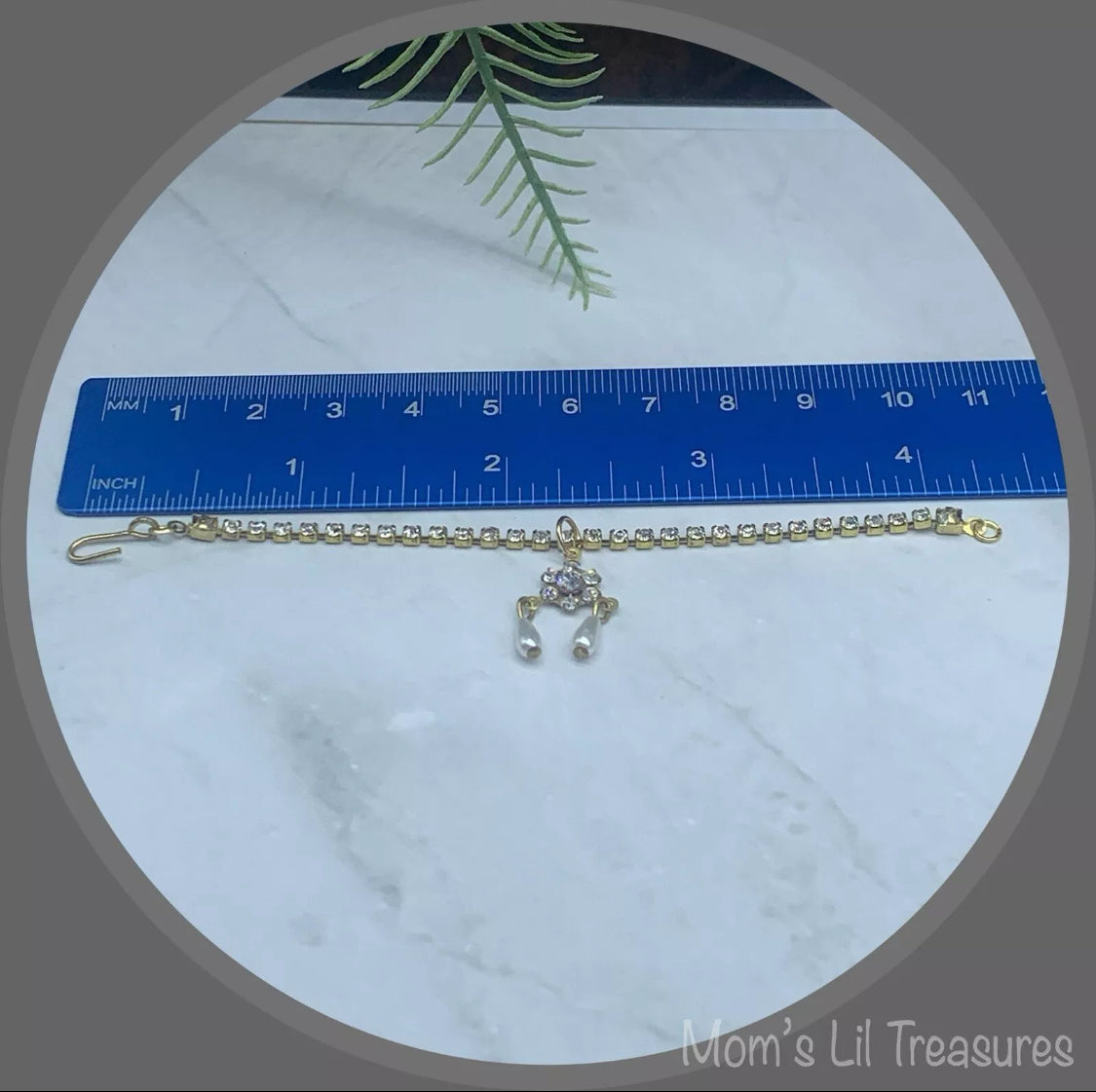 Rhinestone Pearl Pendant Doll Necklace • 16 Inch Fashion Doll Jewelry