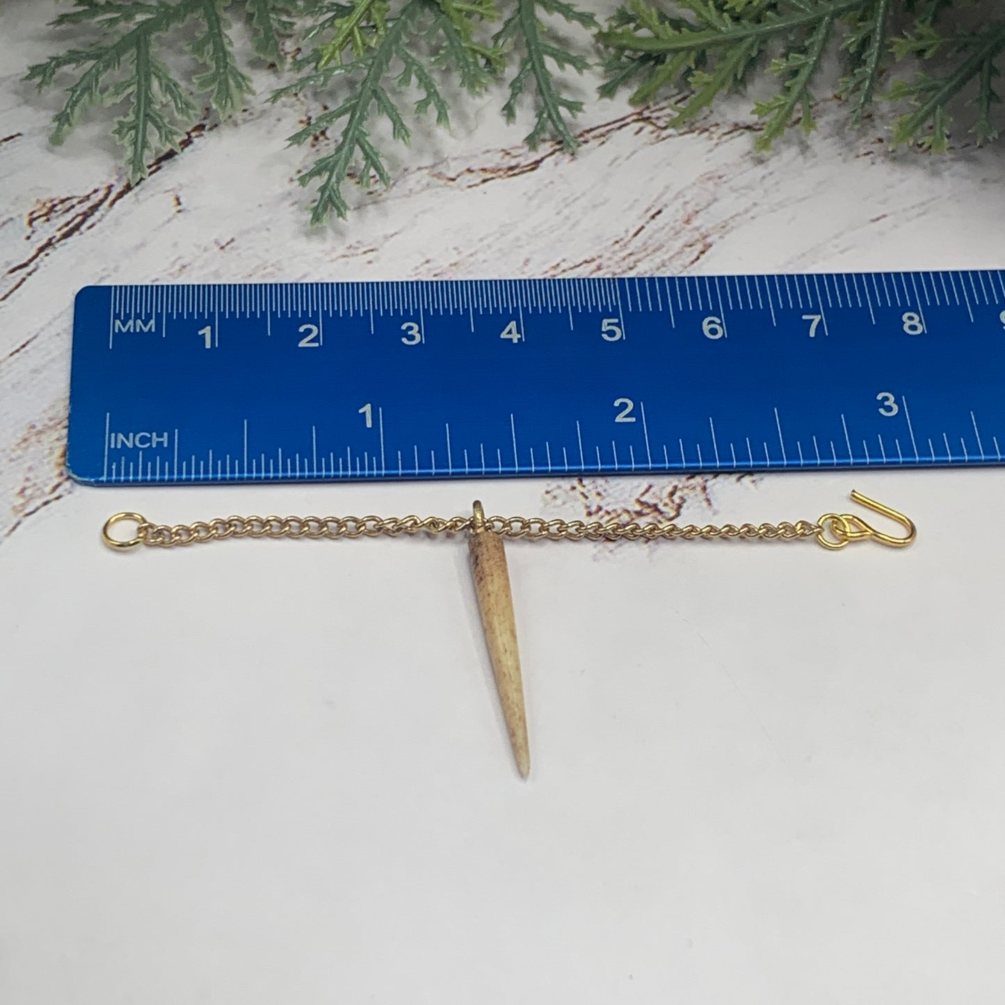 Long Spear Shaped Statement Pendant Doll Necklace • 16 Inch Doll Jewelry