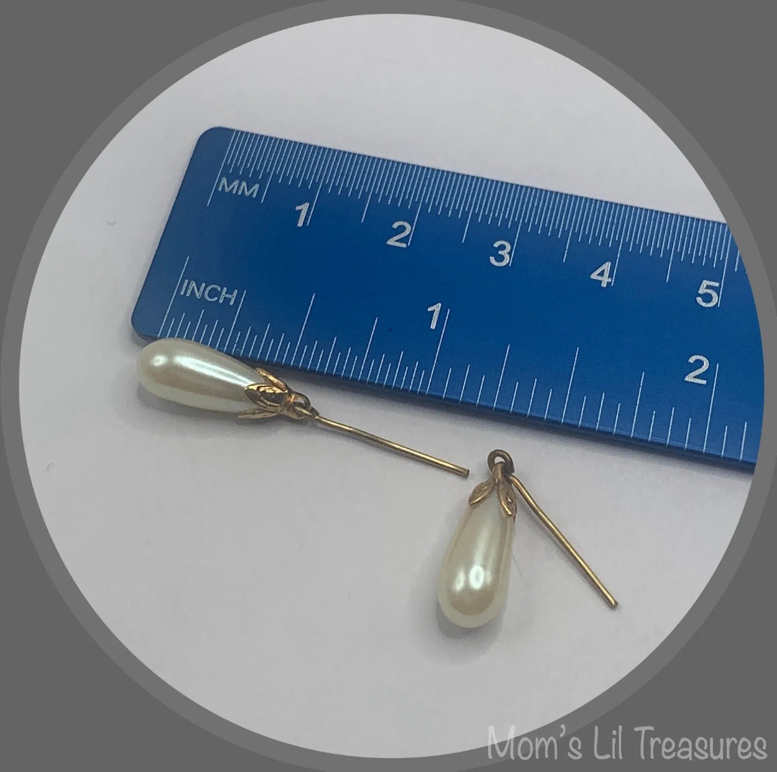 Pearl Teardrop Dangle Doll Earrings for 18” Doll • 18 Inch Fashion Doll Jewelry