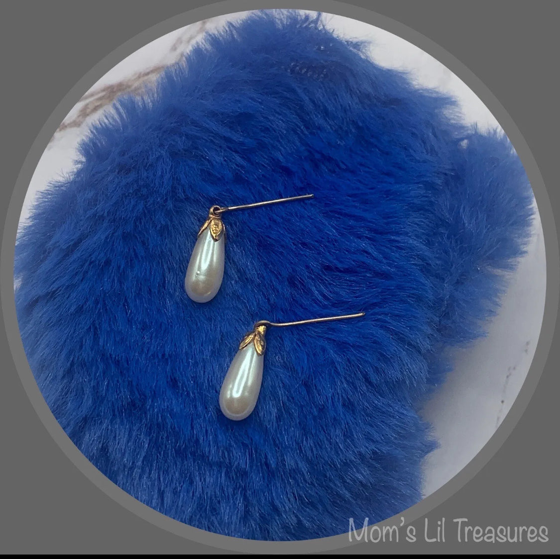 Pearl Teardrop Dangle Doll Earrings for 18” Doll • 18 Inch Fashion Doll Jewelry