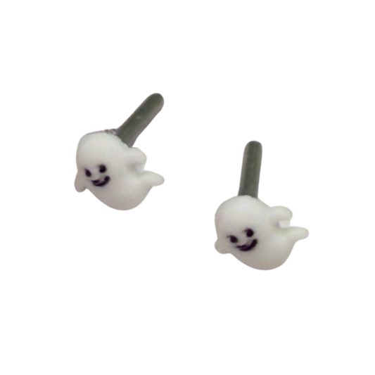 ✨Handmade Post Doll Earrings (Only fit 2mm drilled pierced ears) Designed to Fit popular 18 Inch Fashion Dolls: add some “Spooky Halloween 🎃” style to your favorite doll!✨
Ghost Halloween Post Doll Earrings