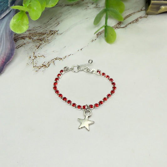 ✨Handmade Doll Jewelry Designed to Fit popular 16 Inch Fashion Dolls: add a touch of “Patriotic Flare 🇺🇸” to your favorite doll!✨
Red Rhinestone Silver Star Charm Doll Necklace