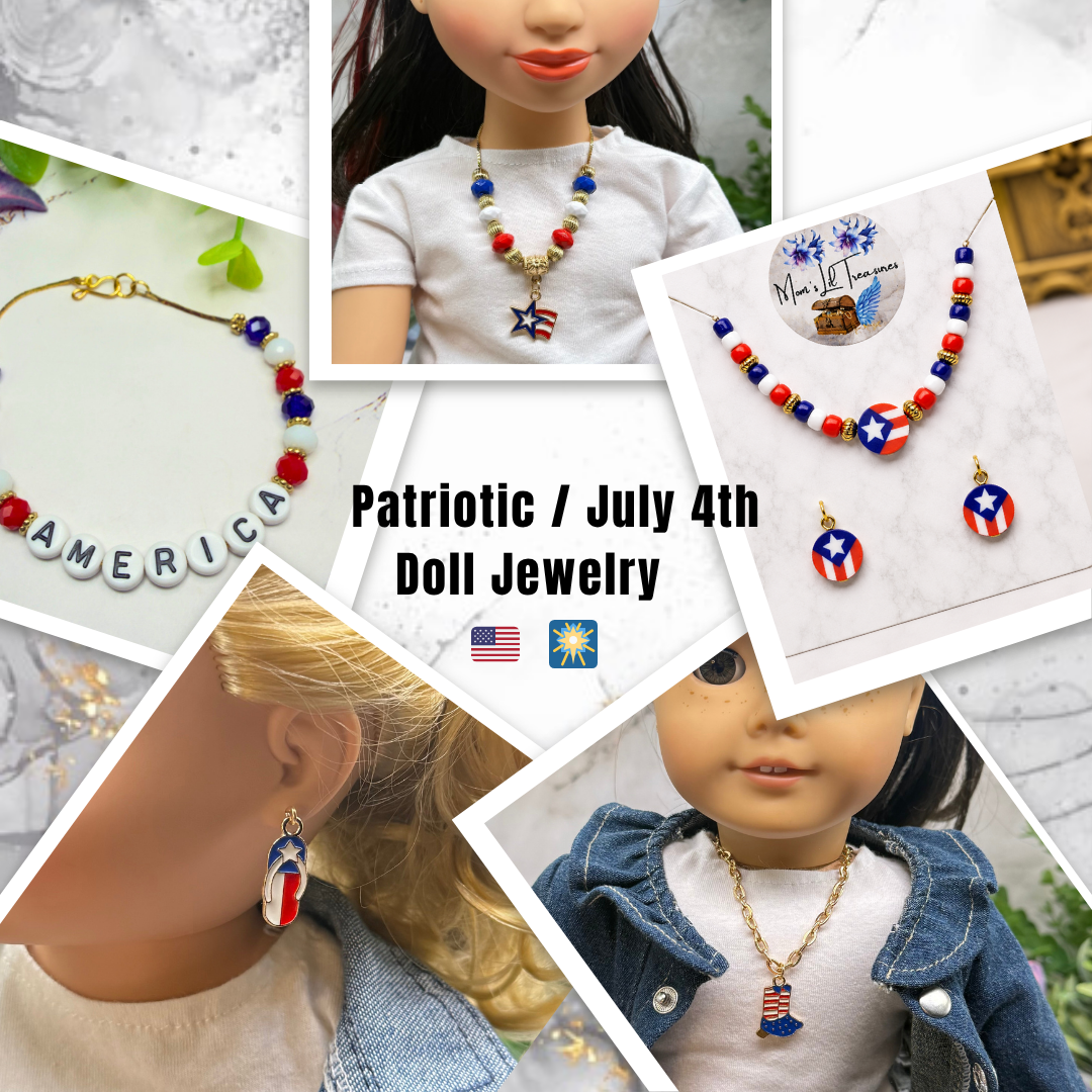 Patriotic / July 4th Doll Jewelry 🇺🇸 ⭐