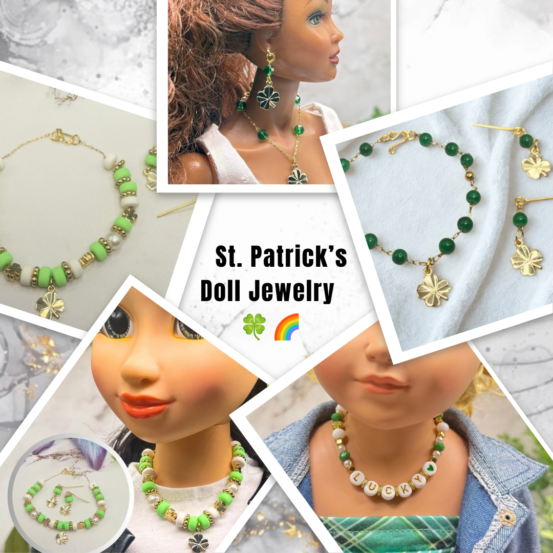 St. Patrick's Day Doll Jewelry 🍀