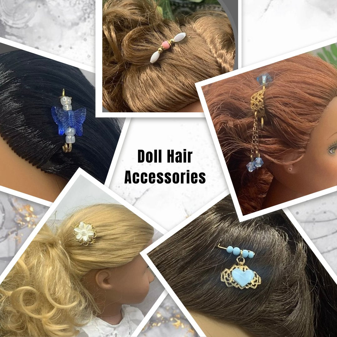 Doll Hair Accessories - Barrettes - Combs - Clips