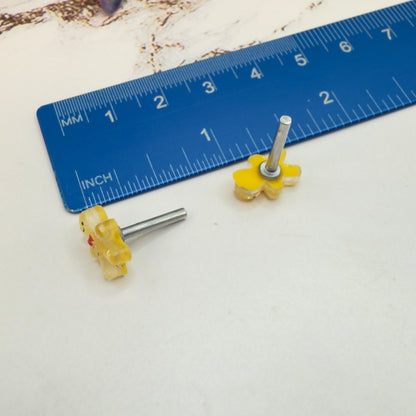 Gingerbread Man Christmas Post Doll Earrings • 2mm Post for 18 Inch Fashion Doll