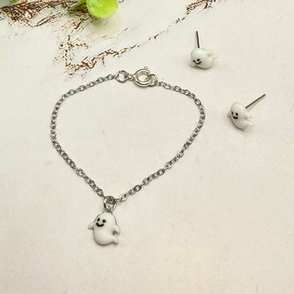 Ghost Doll Earrings and Necklace Set | for 14 Inch Fashion Doll • Wellie Wisher