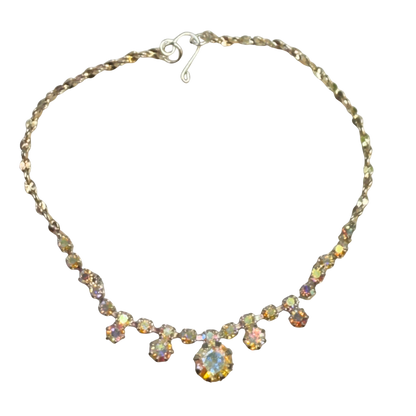 AB Aurora Borealis  Rhinestone Doll Necklace• 18 Inch Fashion Doll Jewelry