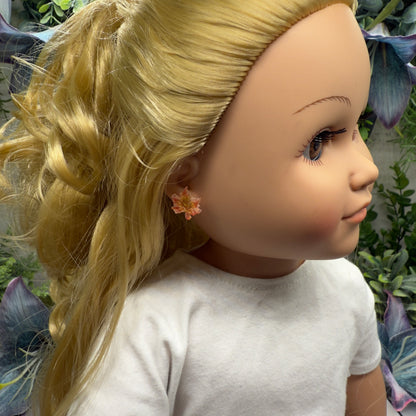 Autumn Fall Maple Leaf Doll Earrings • 18 Inch Fashion Doll Jewelry