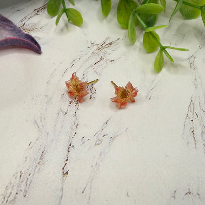 Autumn Fall Maple Leaf Doll Earrings • 18 Inch Fashion Doll Jewelry