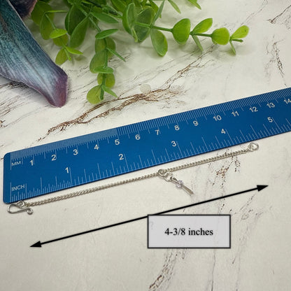 Silver & Clear Crystal Dangle Doll Necklace & Earrings • 16 Inch Fashion Doll Jewelry