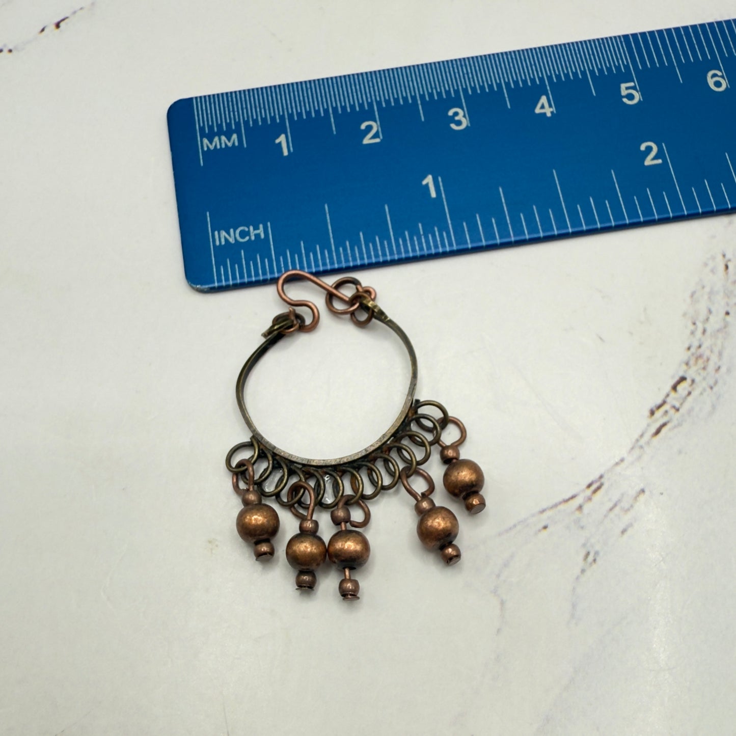 Bronze Copper Beaded Collar Style Necklace & Earrings Set  • 10-12 Inch Fashion Doll Jewelry 1:6