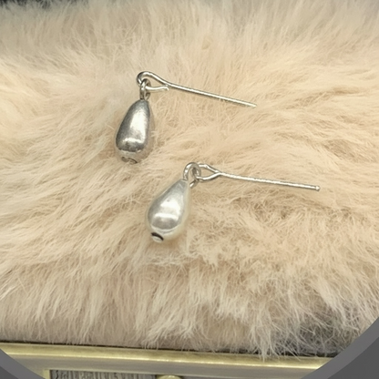 Silver Teardrop Dangle Doll Earrings • 16 Inch Fashion Doll Jewelry