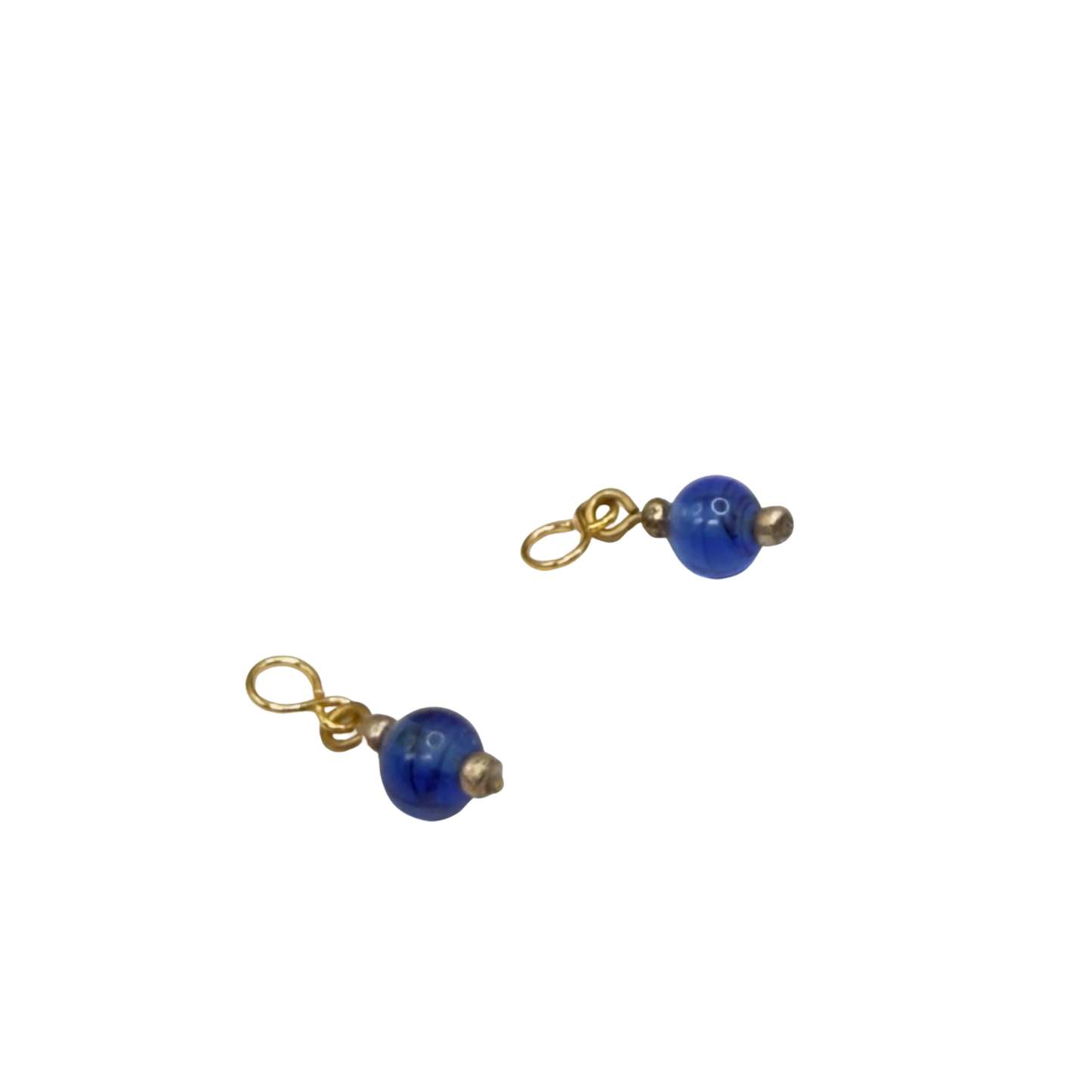 Blue Glass Doll Earring DANGLE ONLY • 18 Inch Fashion Doll Jewelry