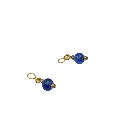 Blue Glass Doll Earring DANGLE ONLY • 18 Inch Fashion Doll Jewelry
