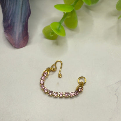 Pink Rhinestone Choker Doll Necklace • 10-12” 1:6 Fashion Doll Jewelry