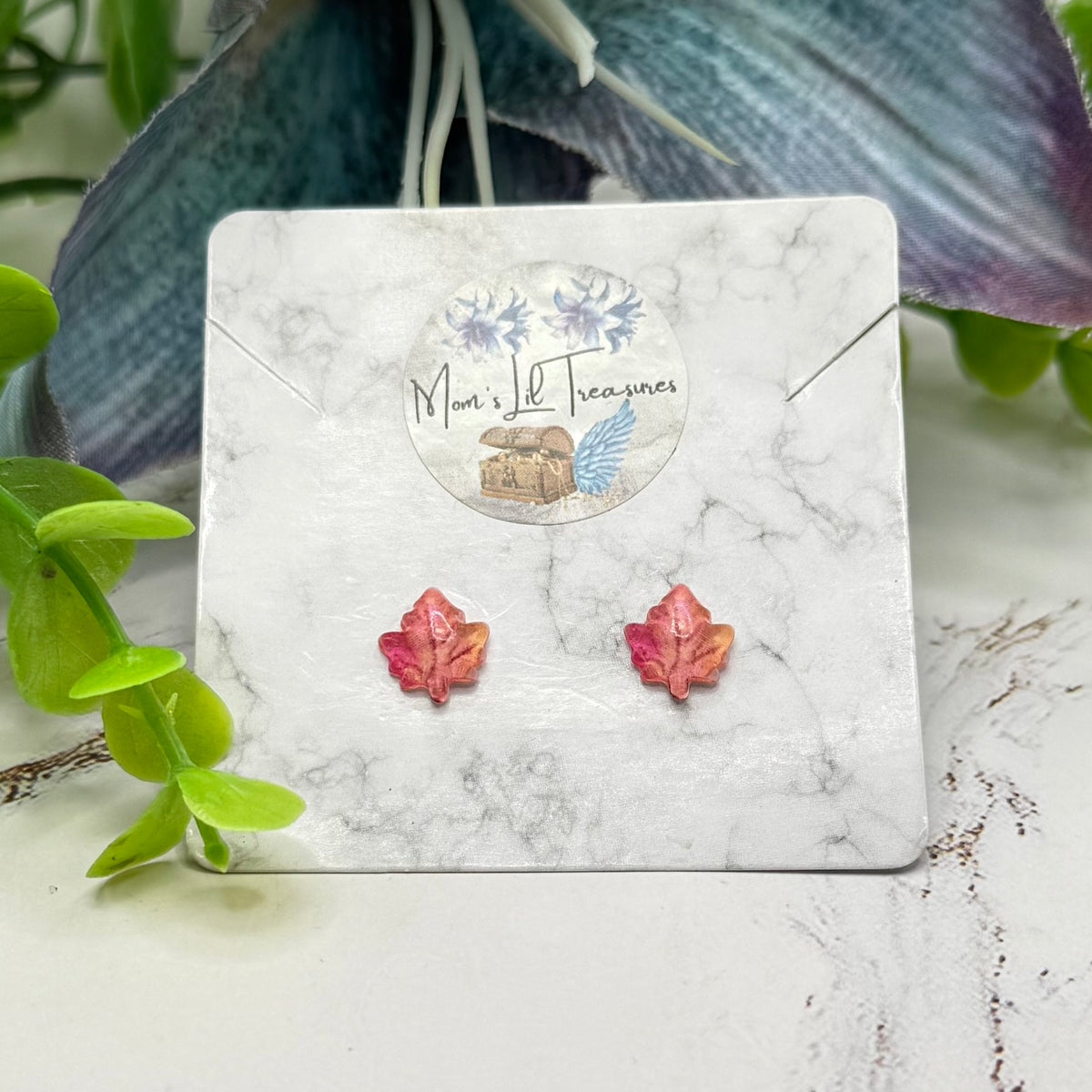Autumn Fall MapleLeaf Post Doll Earrings | for 18 Inch Fashion Dolls