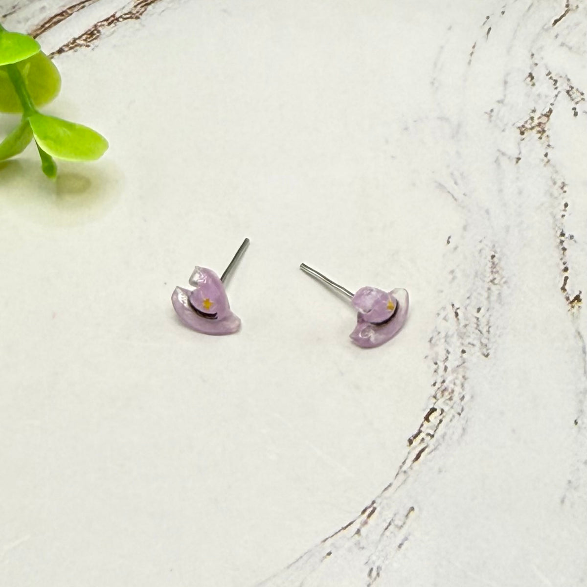 Purple Witches Hat Halloween Post Doll Earrings | for 18 Inch Fashion Dolls