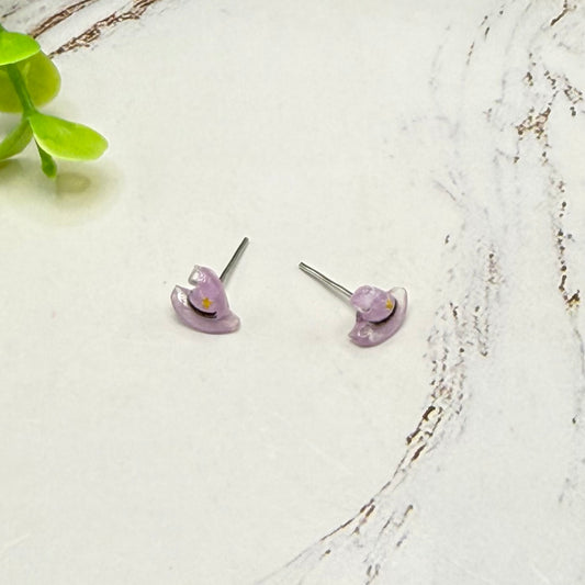 Purple Witches Hat Halloween Post Doll Earrings | for 18 Inch Fashion Dolls