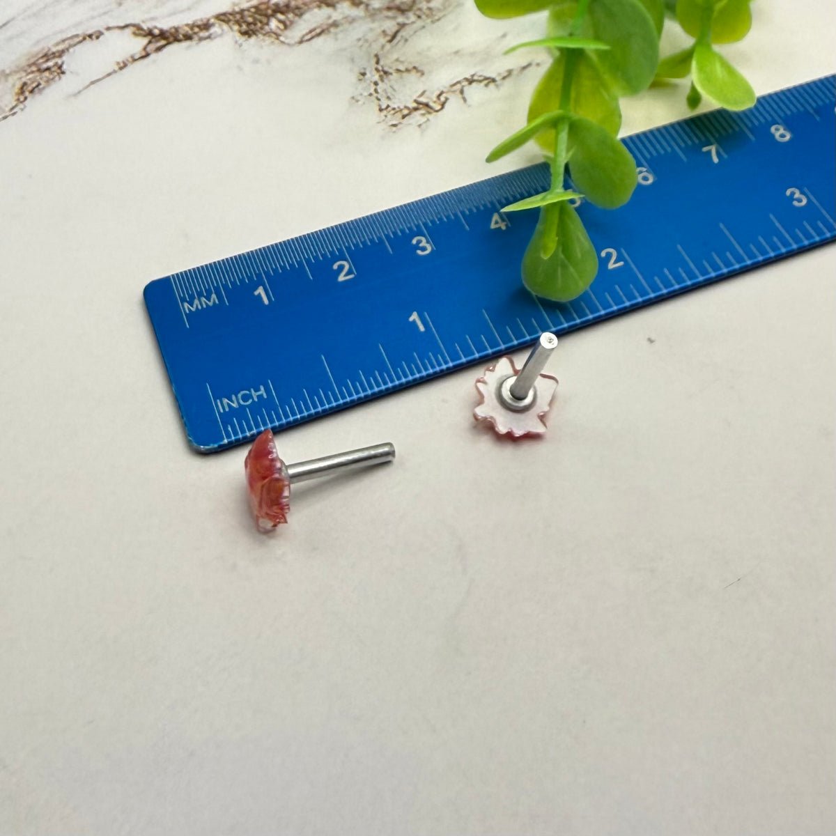 Fall Maple Leaf 2mm Post Doll Earrings | fits 18 Inch Fashion Doll • American Girl