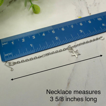 Silver Star Charm Doll Necklace for 14 Inch Fashion Dolls