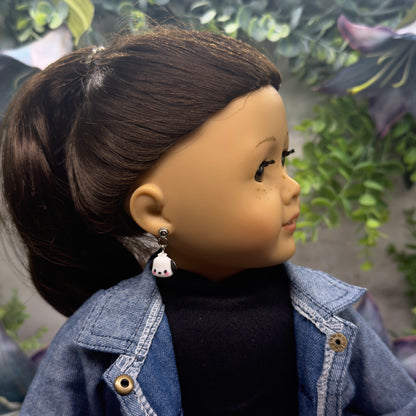 Kuromi Sanrio Dog Charm Doll Earring DANGLE ONLY • 18” Fashion Doll Jewelry