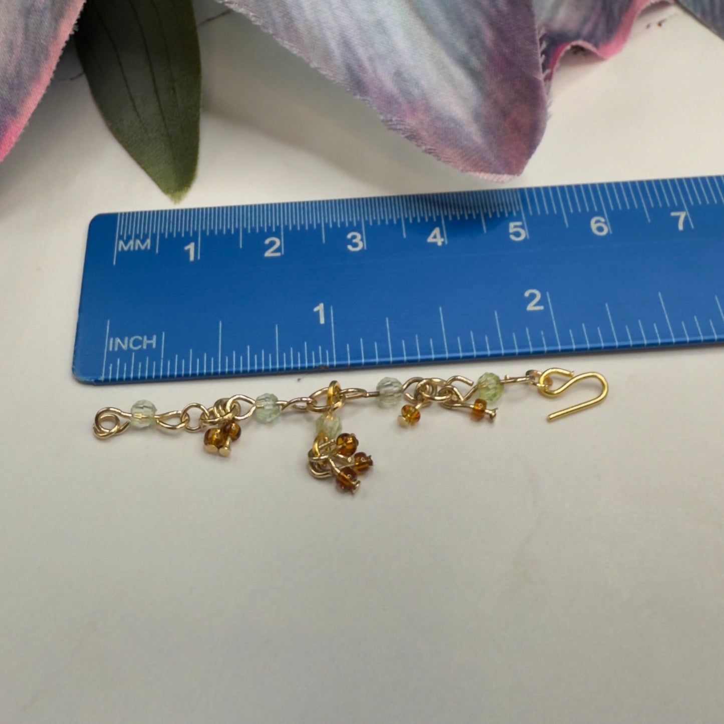 Green Brown Glass Dangle Doll Necklace Earrings Bracelet Set • 10-12” 1:6 Fashion Doll Jewelry