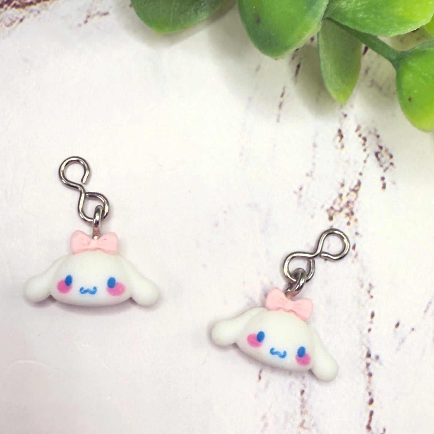 Cinnamoroll Sanrio Bunny Charm Doll Earring DANGLE ONLY • 18” Fashion Doll Jewelry