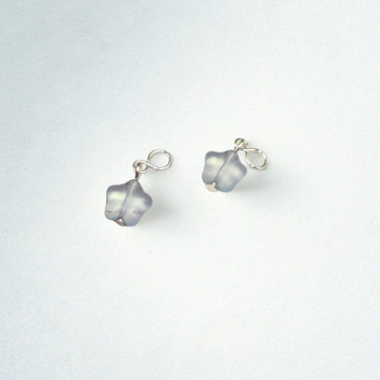 Light Blue Pearly Star Doll Earring DANGLE ONLY • 18” Fashion Doll Jewelry