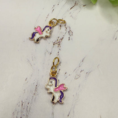Unicorn Charm Doll Earring DANGLE ONLY •  Fits 2mm Post Earrings • 18” Fashion Doll Jewelry